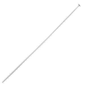 DQ European metal findings headpin 70mm Silver (nickel free)