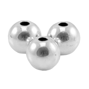 DQ European metal beads 4mm Antique Silver (nickel free)