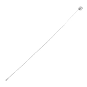 DQ European metal findings headpin 50mm Light Silver (nickel free)