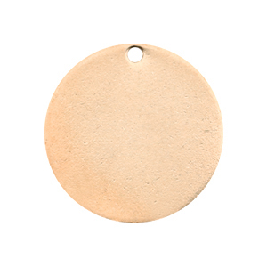 Designer Quality metal for ImpressArt charm round 20mm Rose Gold (Nickel free)