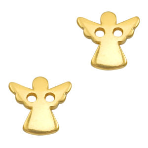 DQ European metal charms connector angel Gold (Nickel Free)