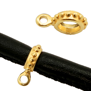 DQ European metal charms 8mm Gold (nickel free)