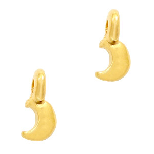 DQ European metal charms moon Gold (nickel free)