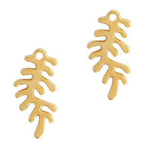 DQ European metal charms coral Gold (nickel free)
