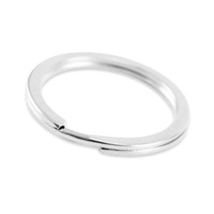 DQ European metal findings key chain ring 25mm Antique Silver (nickel free)