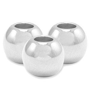 DQ European metal beads 3mm Antique Silver (nickel free)