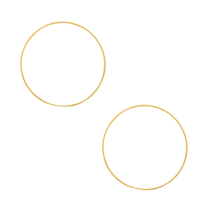 DQ European metal findings closed rings 10mm Gold (nickel free)