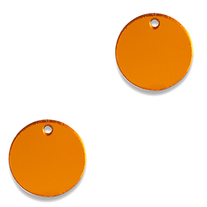 Statement charms 12mm Metallic Orange