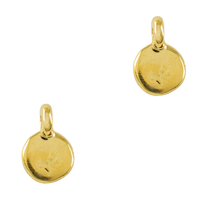 DQ European metal charms irregular Gold (nickel free)