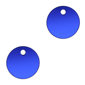 Statement charms 16mm Metallic Royal Blue