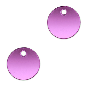 Statement charms 16mm Metallic Lilac Purple