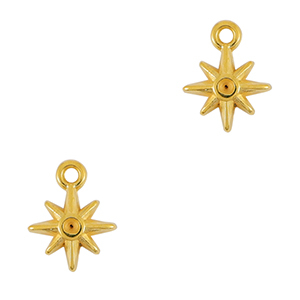 DQ European metal charms star Gold (nickel free)