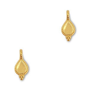 DQ European metal charms drop Gold (Nickelfree)