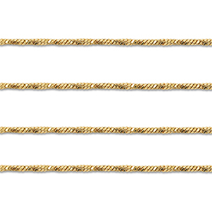 Stainless steel findings belcher chain twisted Gold