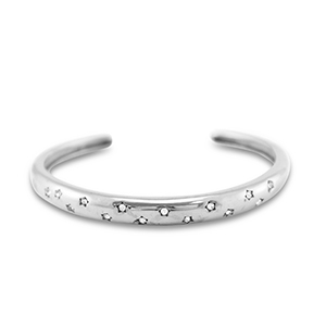 Stainless steel bracelets bangle Silver