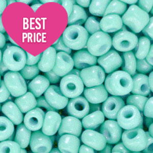 Glass seed beads 6/0 (4mm) Harbour Side Blue