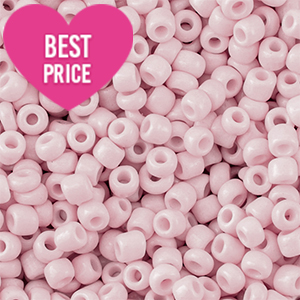 Glass seed beads 12/0 (2mm) Light Pink