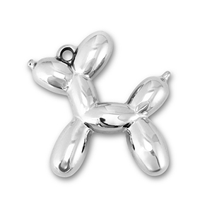 Statement charms balloon dog Silver