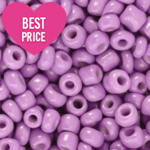 Glass seed beads 12/0 (2mm) Orchid Purple