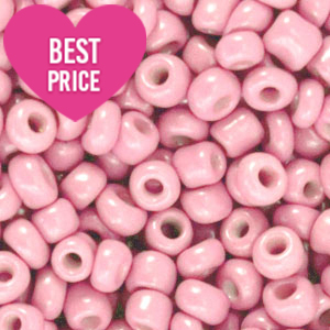 Glass seed beads 12/0 (2mm) Posy Pink