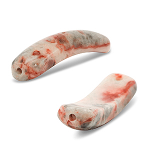 Natural stone connector Crazy Lace Agate Multicolour Grey/Beige/White/Red