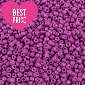 Glass seed beads 12/0 (2mm) Summer Plum Purple