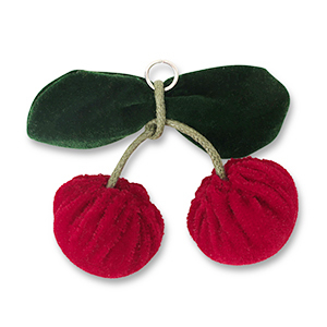 Statement charms cherries Red-Green