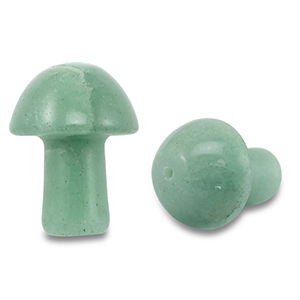Natural stone charms aventurine quartz mushroom Jade Green