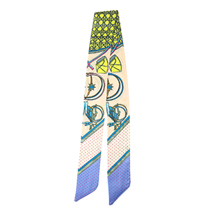 Bandana scarf with vibrant print Light Salmon Pink-Yellow-Purple