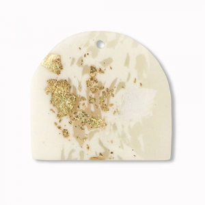 Polymer pendants Off White-Beige-Gold