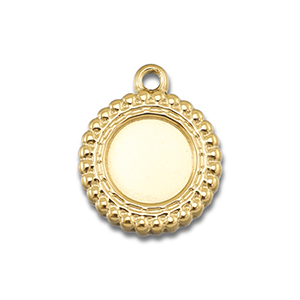 BY31&reg; Stainless steel charms with setting for SS34 flat back Gold