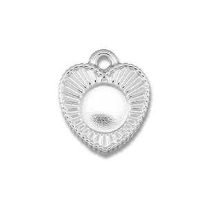 BY31&reg; Stainless steel charms with setting for SS20 flat back Silver