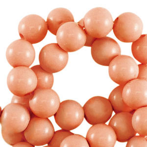 14 mm acrylic beads shiny Coral Orange