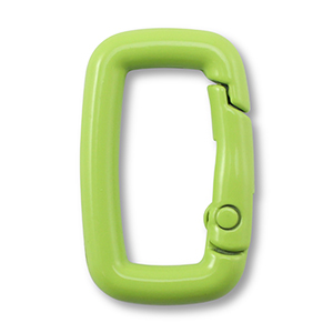 Colourful jewellery findings key chain rectangle Green