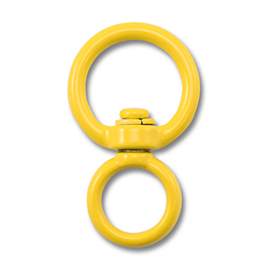 Colourful jewellery findings key chain round Yellow