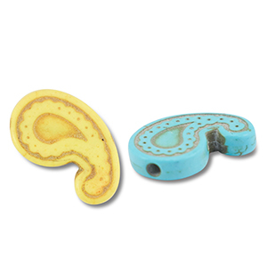 Beads Ceramic drop Multicolour