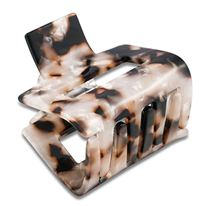 Hair accessories hair claw Tortoise White