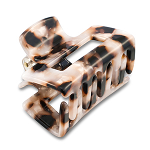 Hair accessories hair claw Tortoise White