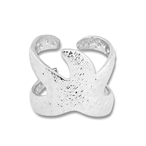Stainless steel rings starfish Silver
