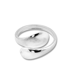 Stainless steel rings drop Silver