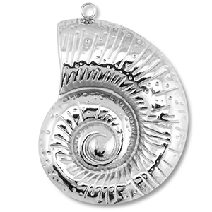 Stainless steel charms shell Silver