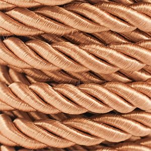 Trendy cord twisted 10mm Camel Brown