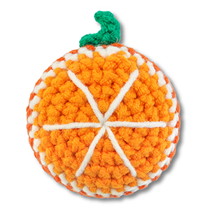 Crochet orange Orange-White-Green