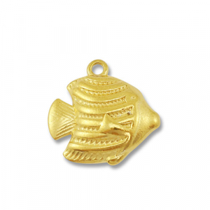 Stainless steel charms fish Gold