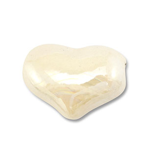 DQ greek ceramic beads heart Off White