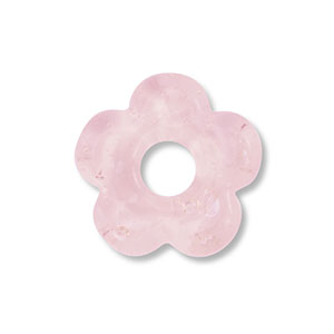 Glass beads flower Light Pink
