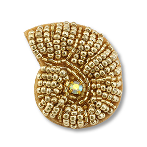 Brooches shell Gold