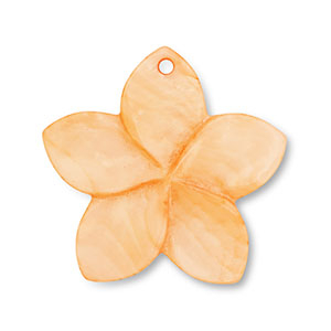 Shell charm flower Orange