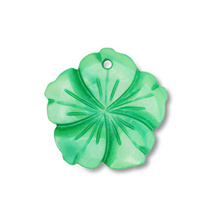 Shell charm flower Green