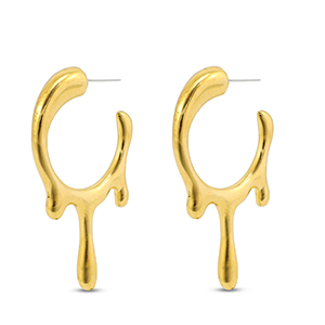 DQ European metal findings earrings Gold (Nickelfree)